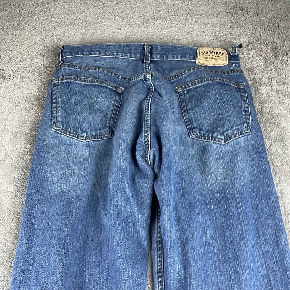 Levis Signature Regular Fit Jeans Mens‎ 36x34 Blue Medium Wash Mid Rise